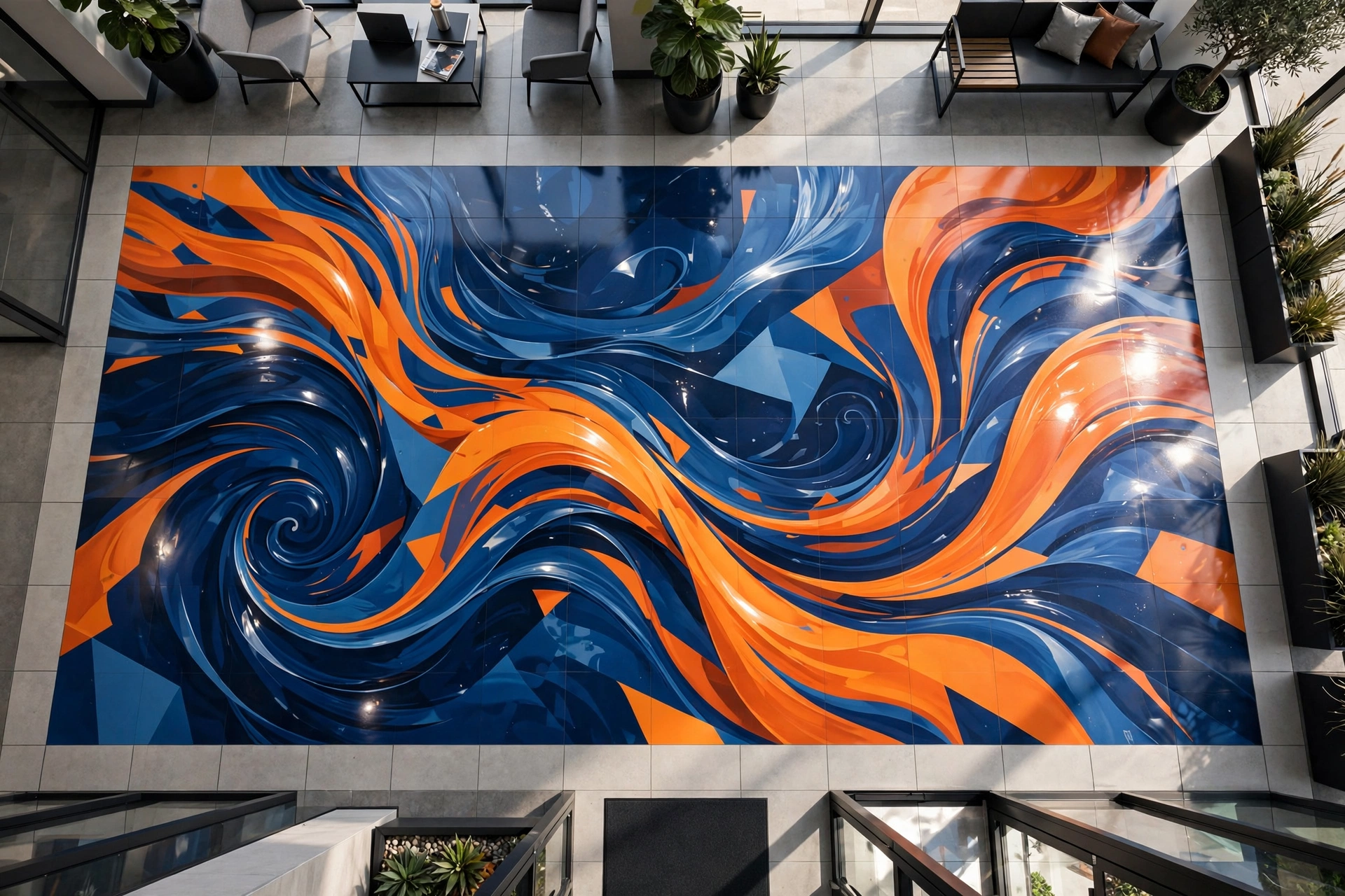 Floor printing example